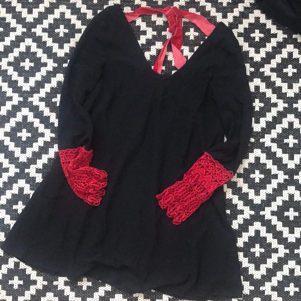 Bow back dress